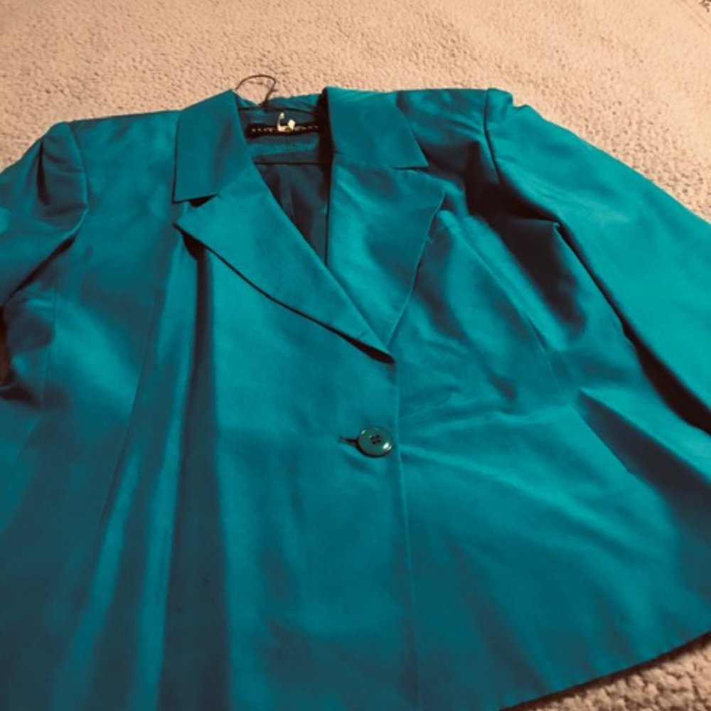 Vintage 2-Piece Jacket and blouse Set  Size 12  100% Silk - Picture 6 of 15